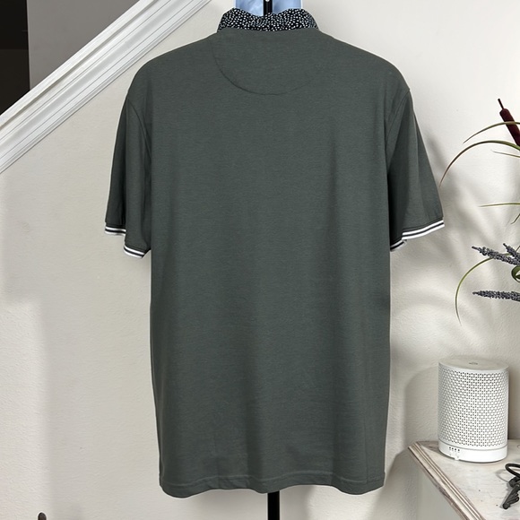 Paper Denim & Cloth L Grey/Green Polo - Picture 9 of 13